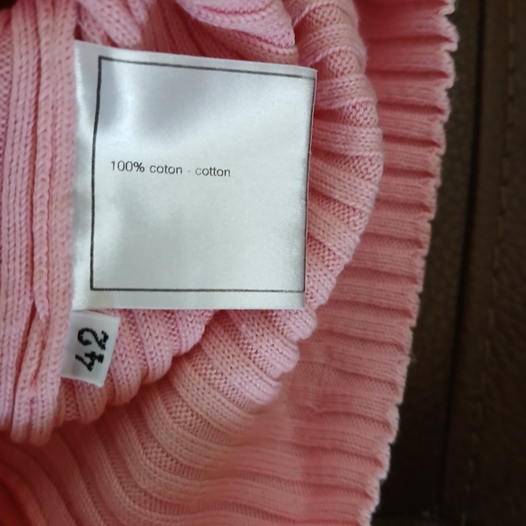 Chanel Pink Rib-Knit Tank Top - Picture 11 of 13